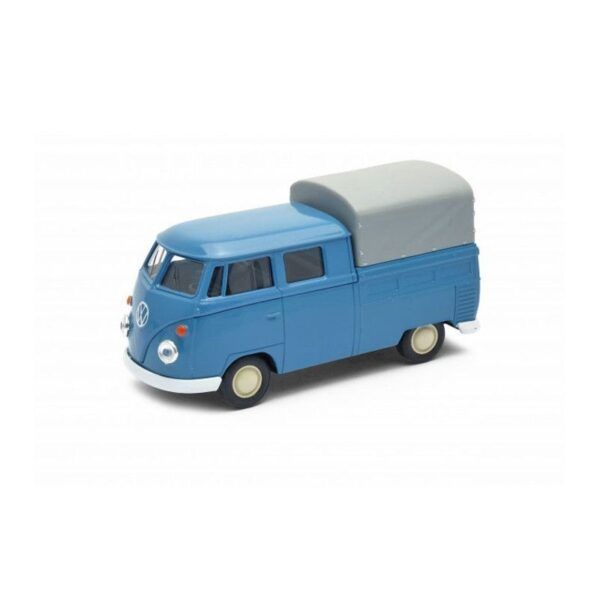 Welly 1:34-39 VW T1 Double Cabin Pick Up, svetlo modré, svetlo zelené,